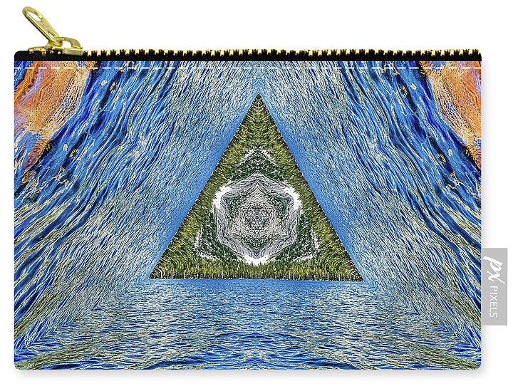 Legend Triangle Water Ripples Design - Zip Pouch