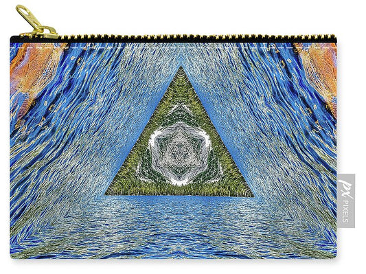 Legend Triangle Water Ripples Design - Zip Pouch