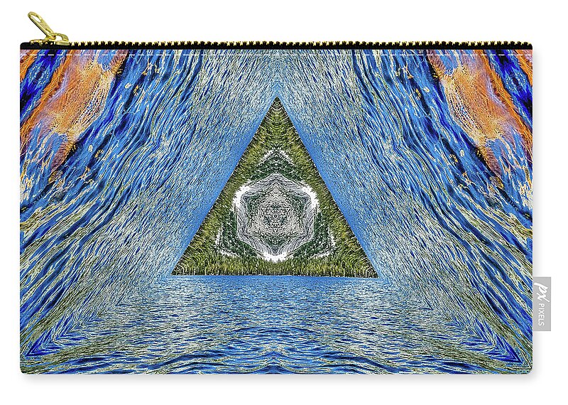 Legend Triangle Water Ripples Design - Zip Pouch