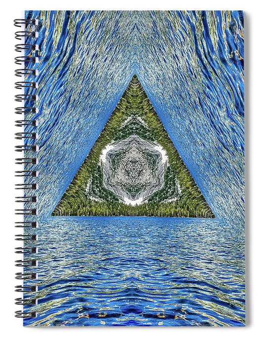Legend Triangle Water Ripples Design - Spiral Notebook