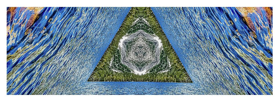 Legend Triangle Water Ripples Design - Yoga Mat