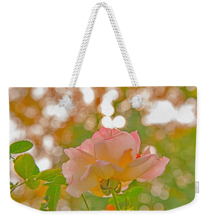 Light Pink Rose and Orbs - Weekender Tote Bag
