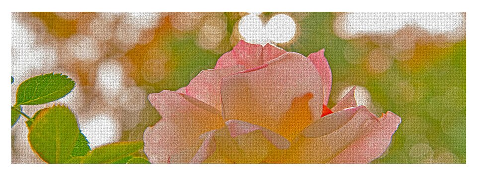 Light Pink Rose and Orbs - Yoga Mat