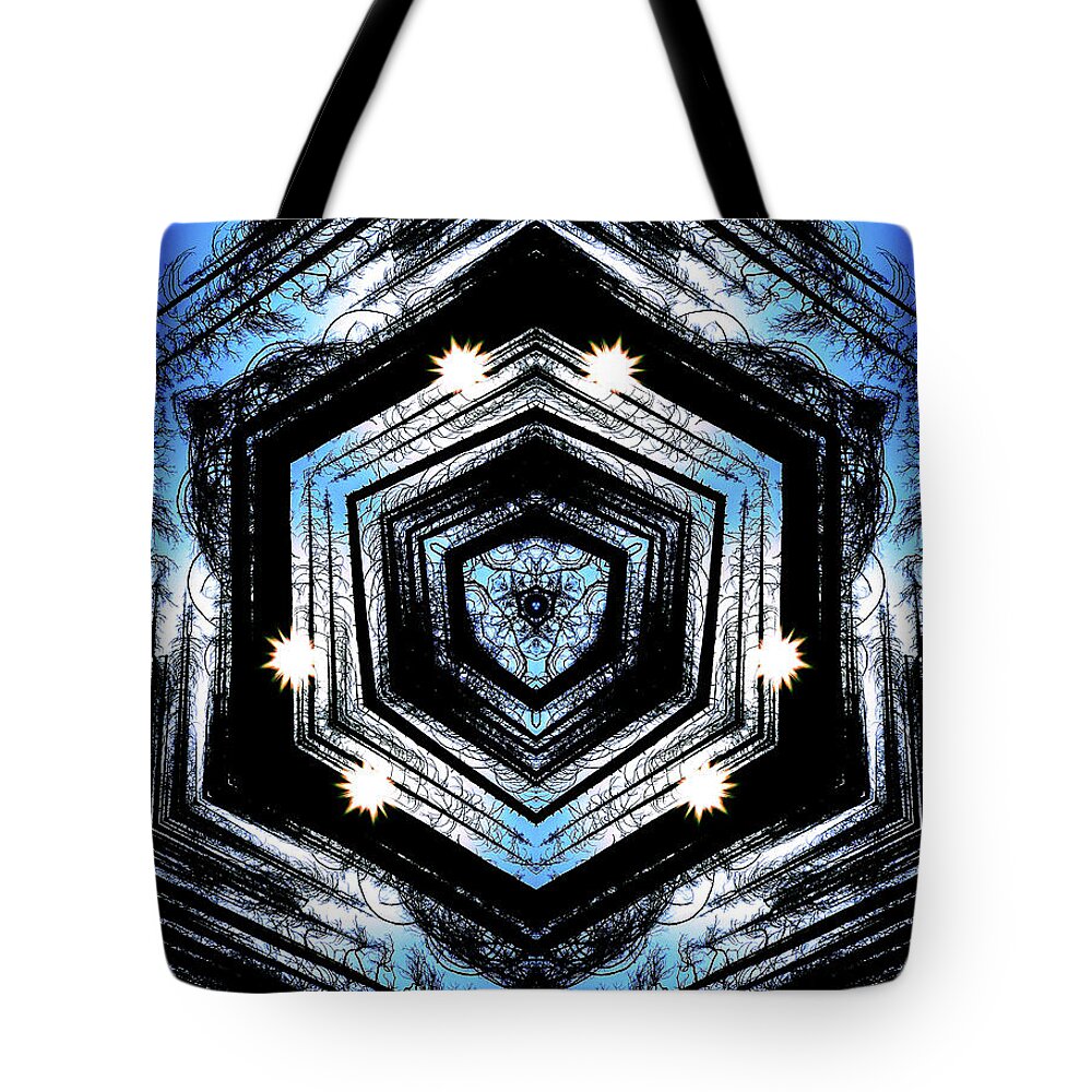 Light Through the Darkness Nature Mandala - Tote Bag
