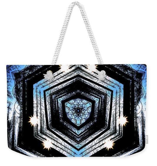 Light Through the Darkness Nature Mandala - Weekender Tote Bag