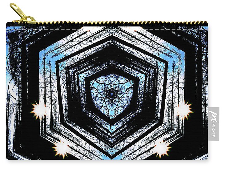 Light Through the Darkness Nature Mandala - Zip Pouch
