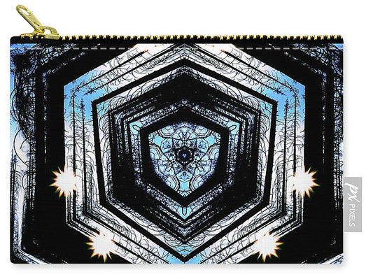 Light Through the Darkness Nature Mandala - Zip Pouch