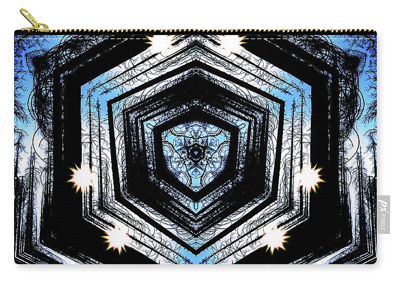 Light Through the Darkness Nature Mandala - Zip Pouch