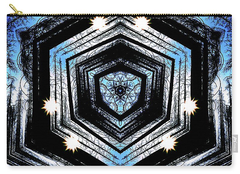 Light Through the Darkness Nature Mandala - Zip Pouch