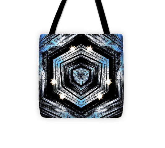 Light Through the Darkness Nature Mandala - Tote Bag