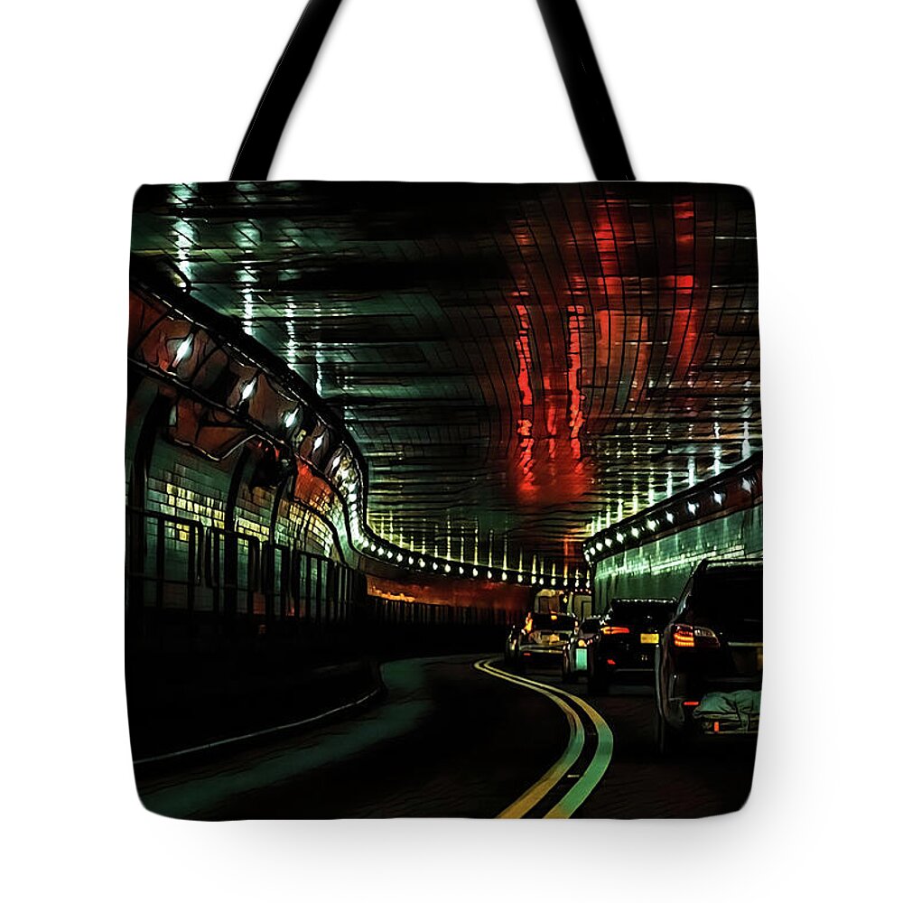 Lincoln Tunnel Show of Lights  - Tote Bag