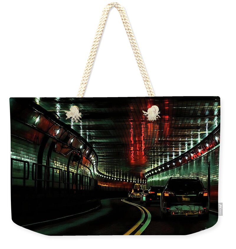 Lincoln Tunnel Show of Lights  - Weekender Tote Bag