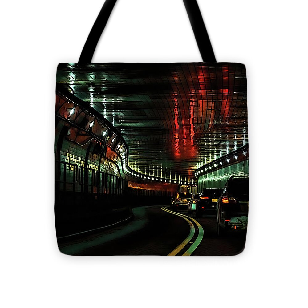 Lincoln Tunnel Show of Lights  - Tote Bag
