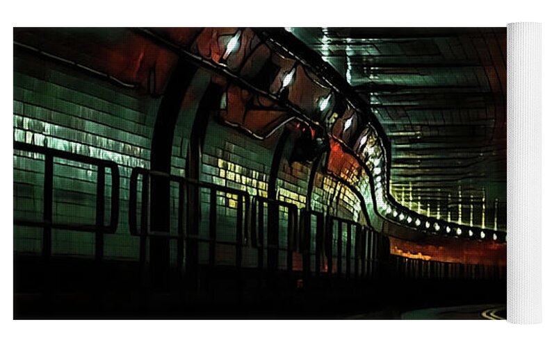 Lincoln Tunnel Show of Lights  - Yoga Mat