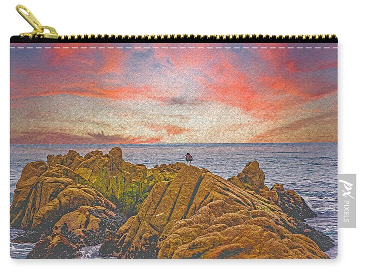 Lovers Point Beach  - Zip Pouch