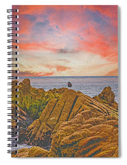Lovers Point Beach  - Spiral Notebook