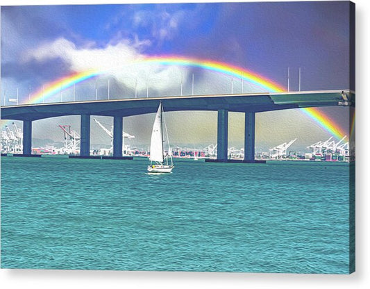 Magical Landscape in the Pacific Ocean - Acrylic Print