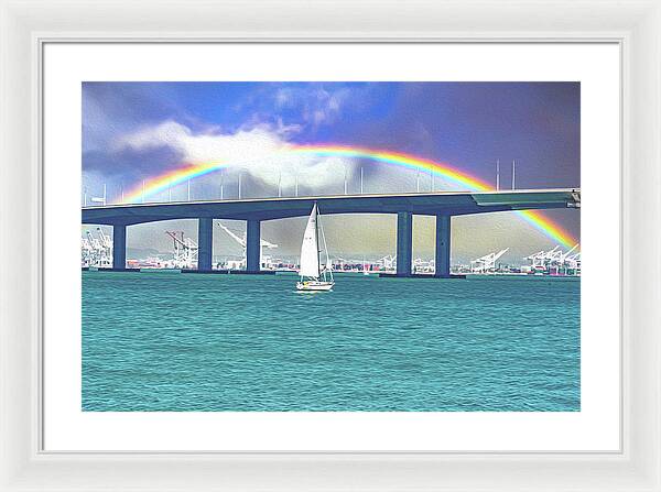 Magical Landscape in the Pacific Ocean - Framed Print