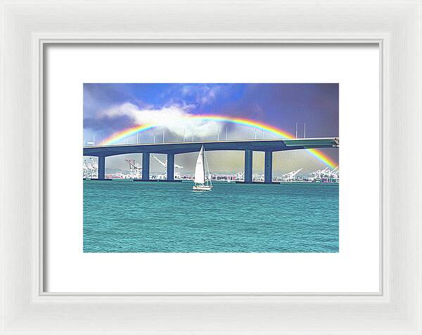 Magical Landscape in the Pacific Ocean - Framed Print