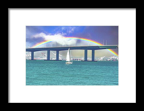 Magical Landscape in the Pacific Ocean - Framed Print