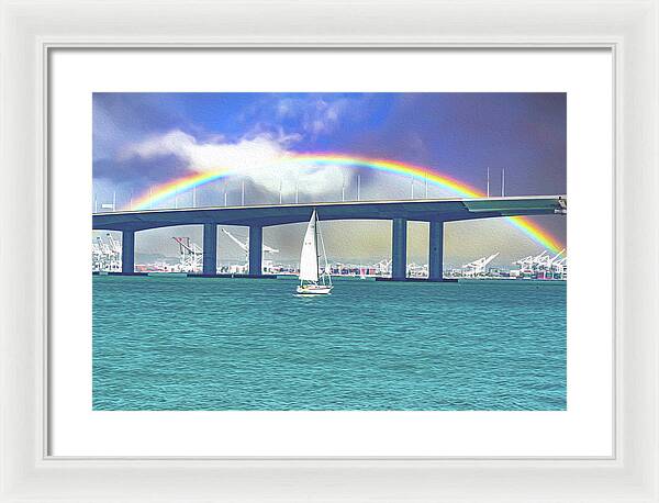 Magical Landscape in the Pacific Ocean - Framed Print