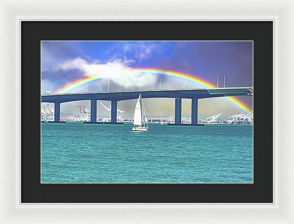 Magical Landscape in the Pacific Ocean - Framed Print