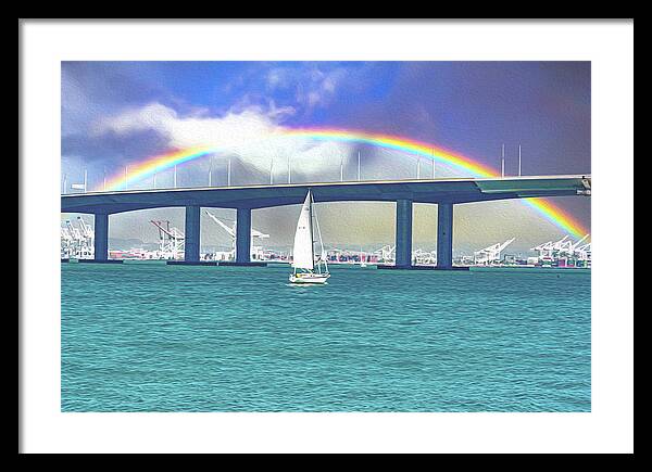 Magical Landscape in the Pacific Ocean - Framed Print
