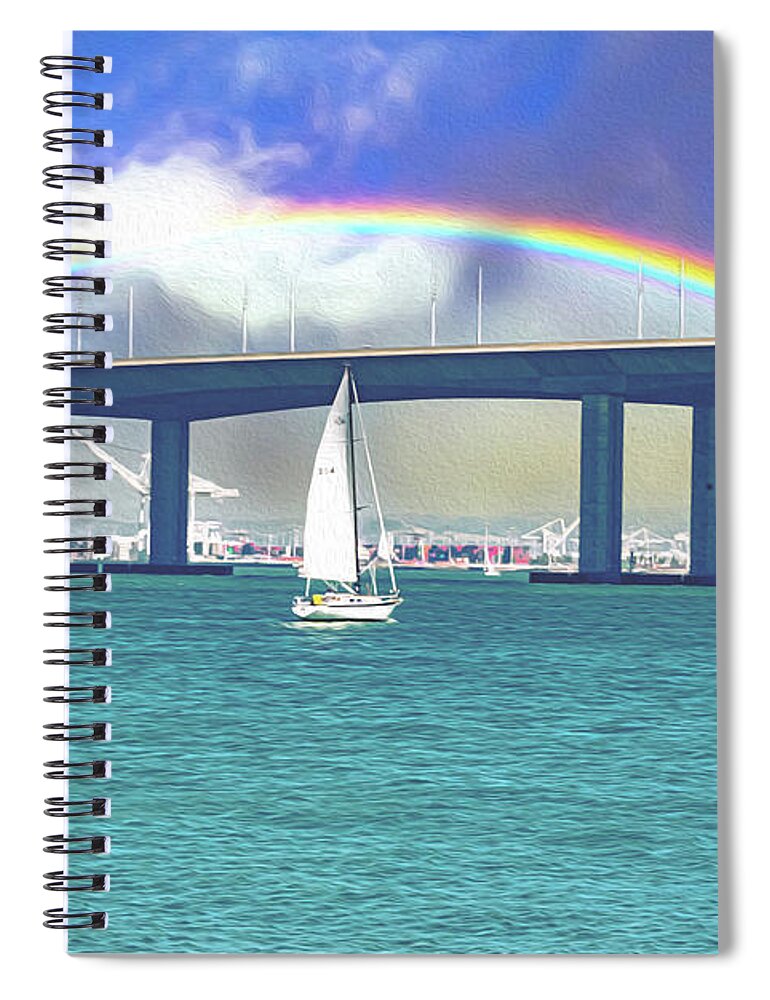 Magical Landscape in the Pacific Ocean - Spiral Notebook