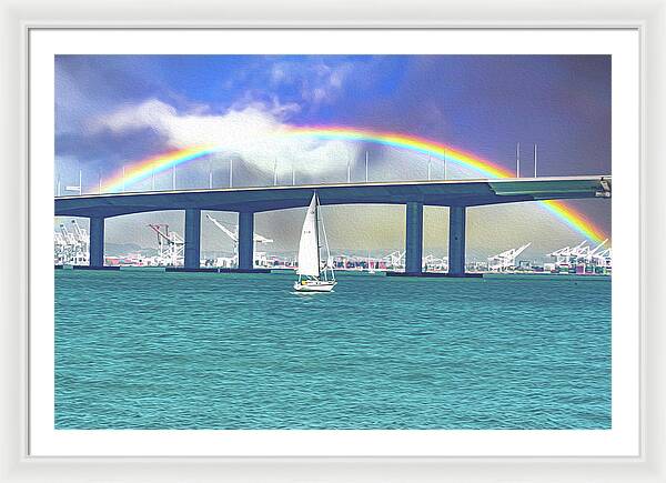 Magical Landscape in the Pacific Ocean - Framed Print