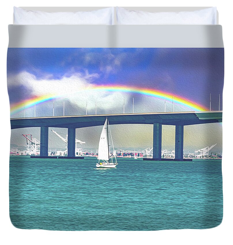 Magical Landscape in the Pacific Ocean - Duvet Cover