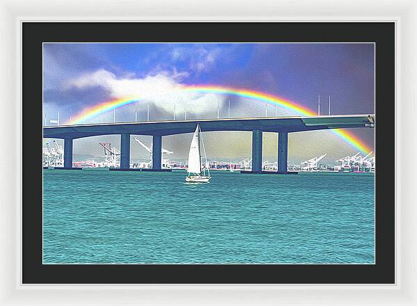Magical Landscape in the Pacific Ocean - Framed Print