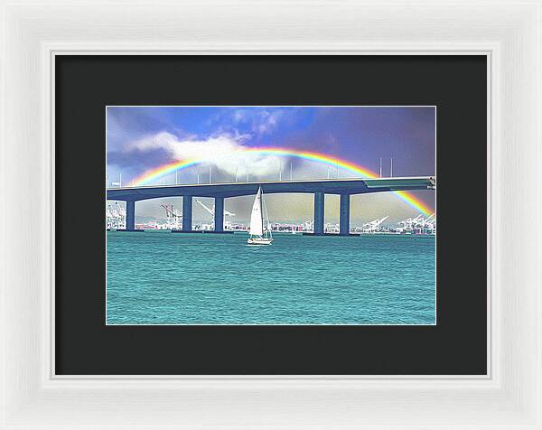 Magical Landscape in the Pacific Ocean - Framed Print