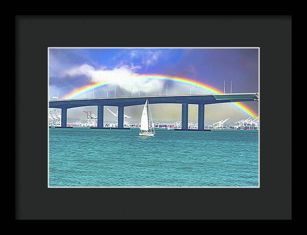 Magical Landscape in the Pacific Ocean - Framed Print