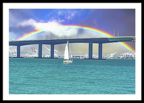 Magical Landscape in the Pacific Ocean - Framed Print