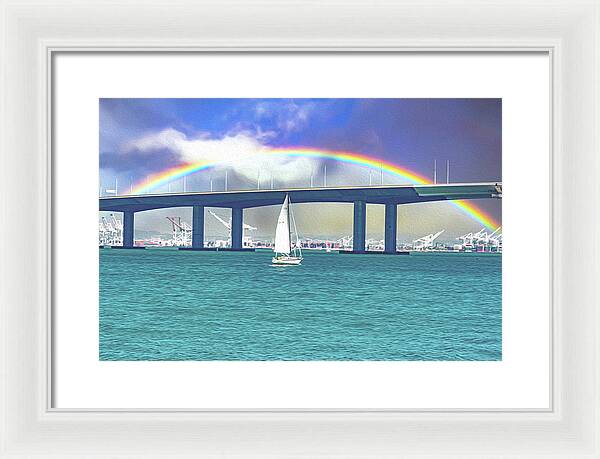 Magical Landscape in the Pacific Ocean - Framed Print