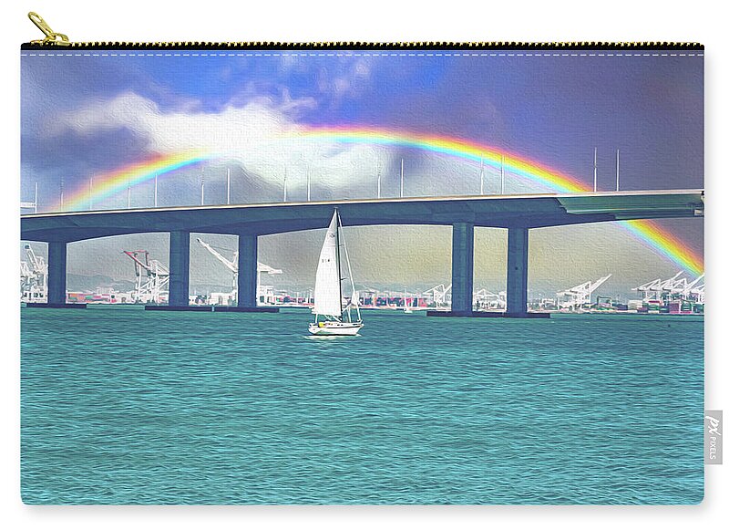 Magical Landscape in the Pacific Ocean - Zip Pouch