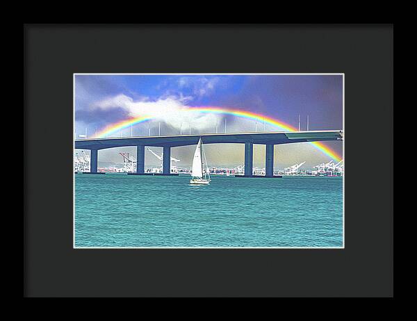 Magical Landscape in the Pacific Ocean - Framed Print