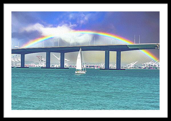Magical Landscape in the Pacific Ocean - Framed Print