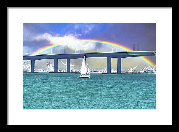 Magical Landscape in the Pacific Ocean - Framed Print