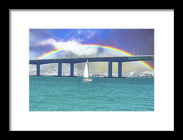 Magical Landscape in the Pacific Ocean - Framed Print