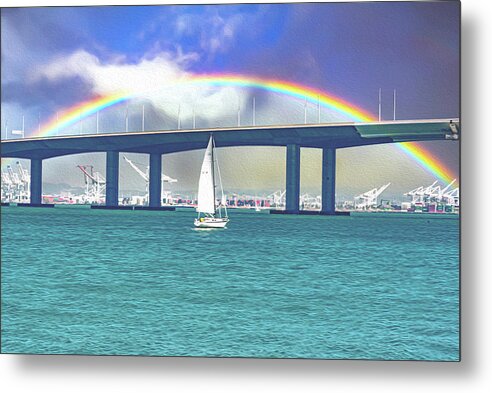 Magical Landscape in the Pacific Ocean - Metal Print
