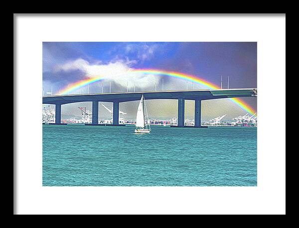 Magical Landscape in the Pacific Ocean - Framed Print