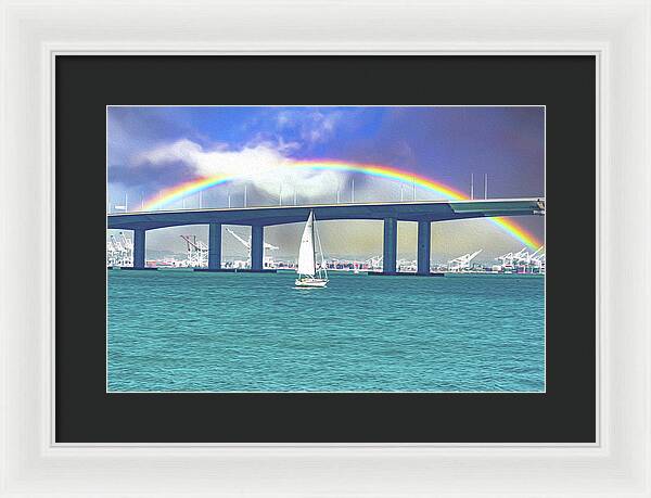 Magical Landscape in the Pacific Ocean - Framed Print