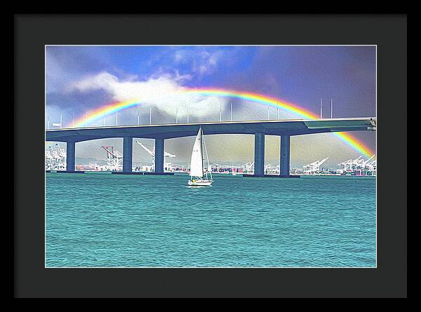 Magical Landscape in the Pacific Ocean - Framed Print