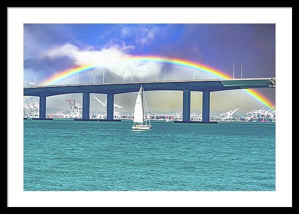 Magical Landscape in the Pacific Ocean - Framed Print