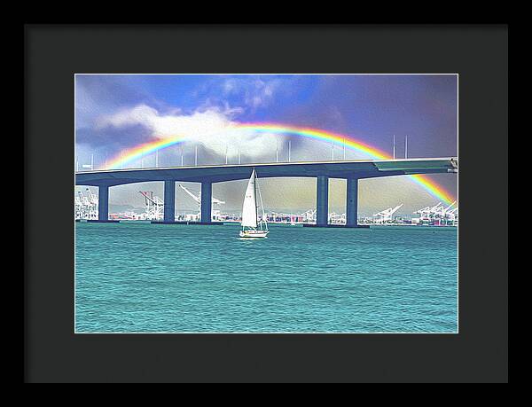 Magical Landscape in the Pacific Ocean - Framed Print