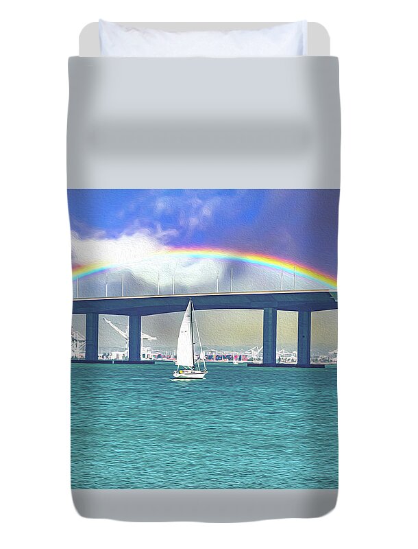 Magical Landscape in the Pacific Ocean - Duvet Cover