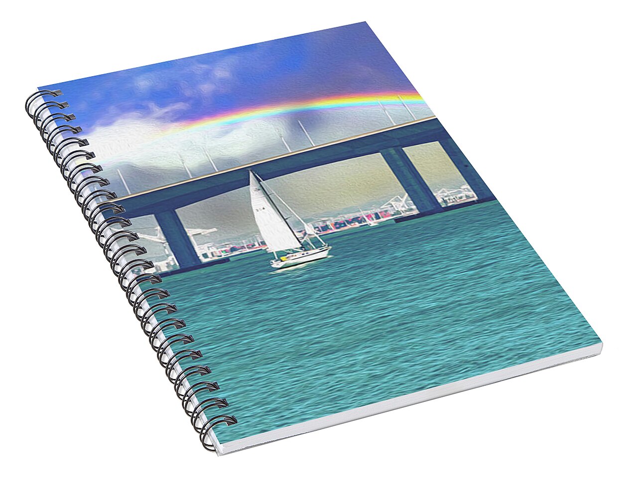 Magical Landscape in the Pacific Ocean - Spiral Notebook