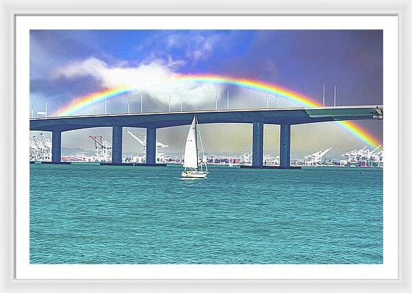 Magical Landscape in the Pacific Ocean - Framed Print