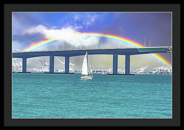 Magical Landscape in the Pacific Ocean - Framed Print